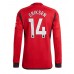 Manchester United Christian Eriksen #14 Voetbalkleding Thuisshirt 2023-24 Lange Mouwen